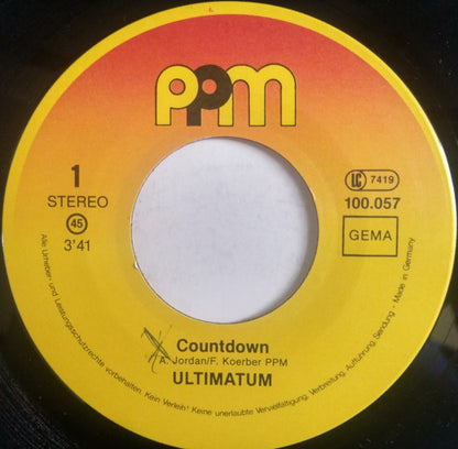 Ultimatum (4) : Countdown / Vorbei (7")