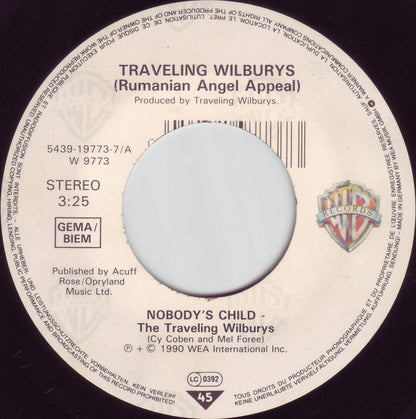 Traveling Wilburys : Nobody's Child (7", Lar)