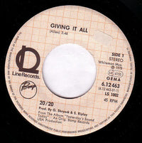 20/20 : Giving It All / Under The Freeway (7", Single)