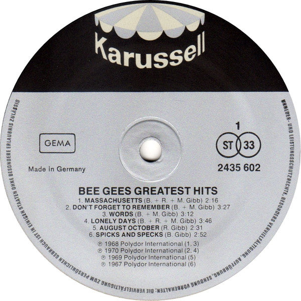 Bee Gees : Greatest Hits (LP, Comp)