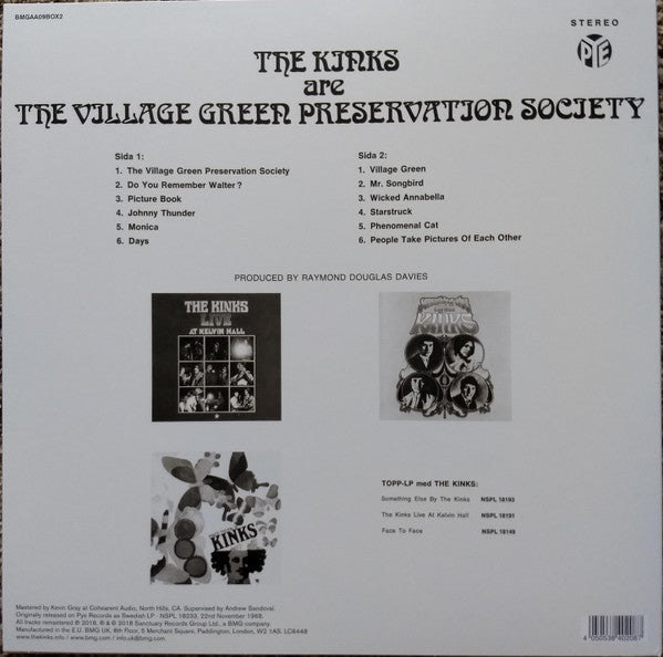 The Kinks : The Kinks Are The Village Green Preservation Society (Box, Dlx + 2xLP, Album, Mono, RE, RM + LP, Album, )