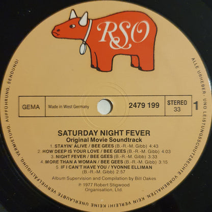 Various : Saturday Night Fever (The Original Movie Sound Track) (2xLP, Album, Comp, Gat)