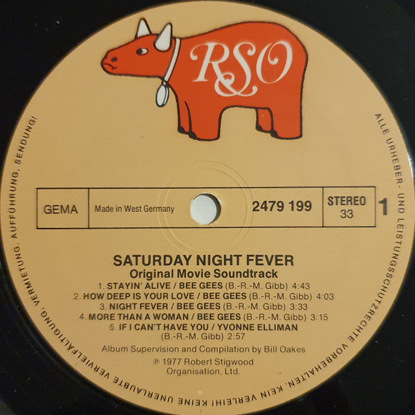 Various : Saturday Night Fever (The Original Movie Sound Track) (2xLP, Album, Comp, Gat)