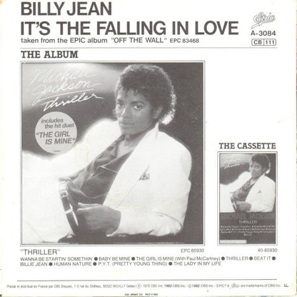 Michael Jackson : Billie Jean  (7", Single, Blu)