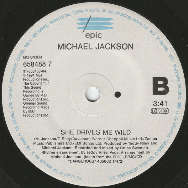 Michael Jackson : Heal The World (7", Single, S/Edition, Pos)