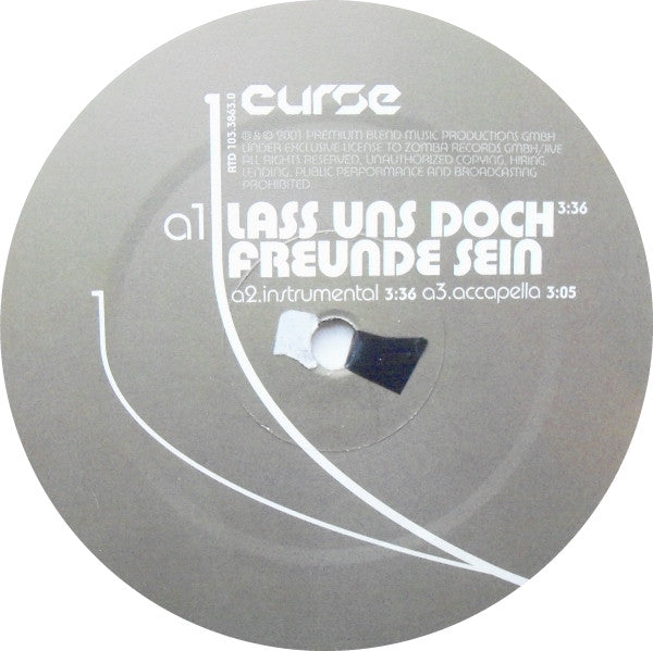Curse (3) : Lass Uns Doch Freunde Sein / Denk An Mich (12")