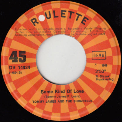 Tommy James And The Shondells* : Crimson And Clover (7", Single)