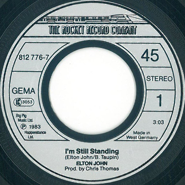 Elton John : I'm Still Standing (7", Single)