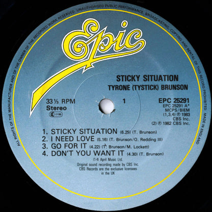Tyrone Brunson : Sticky Situation (LP, Album)