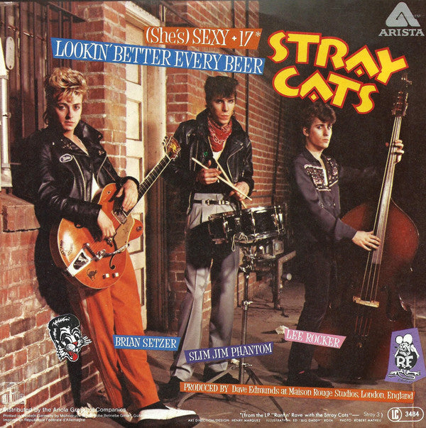 Stray Cats : (She's) Sexy + 17 (7", Single)