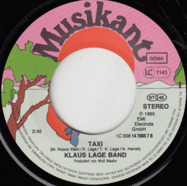 Klaus Lage Band : Faust Auf Faust (Schimanski) (7", Single)