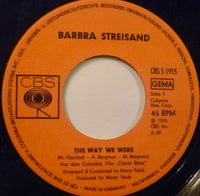 Barbra Streisand : The Way We Were (7", Single)