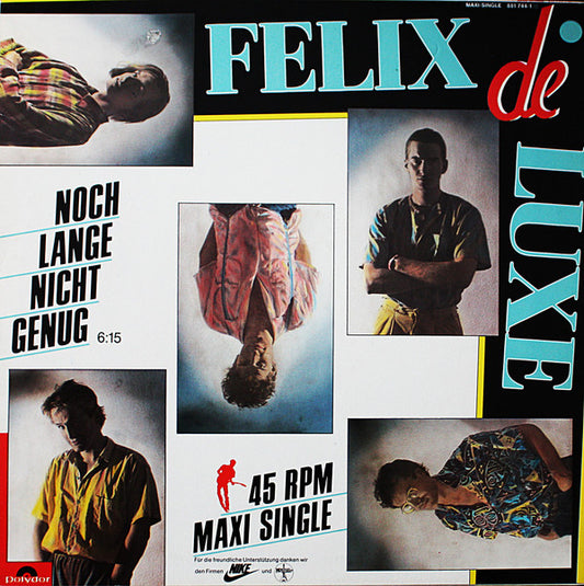Felix De Luxe : Noch Lange Nicht Genug / Taxi á Paris (Version Longue Anglaise) (12", Maxi)