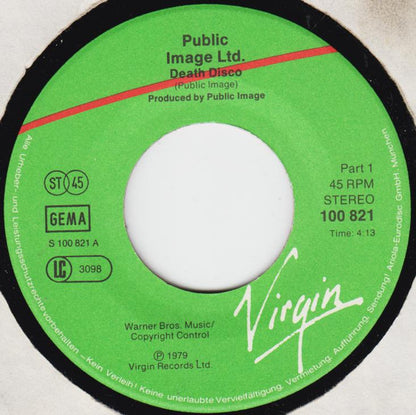 Public Image Ltd.* : Death Disco (7", Single)