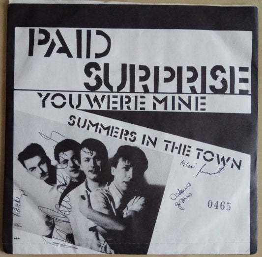 Paid Surprise : You Were Mine (7", Single)