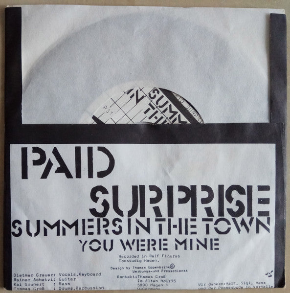 Paid Surprise : You Were Mine (7", Single)