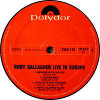 Rory Gallagher : Live! In Europe (LP, Album)