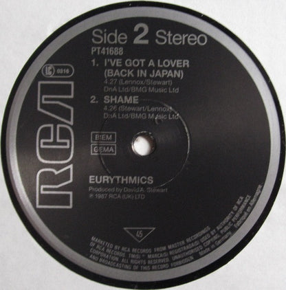 Eurythmics : Shame (12", Maxi)