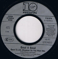 Soul II Soul : Back To Life (However Do You Want Me) (7", Single)