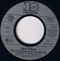 Soul II Soul : Back To Life (However Do You Want Me) (7", Single)
