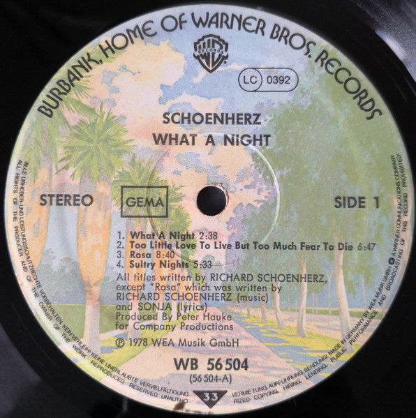 Schoenherz* : What A Night (LP, Album)
