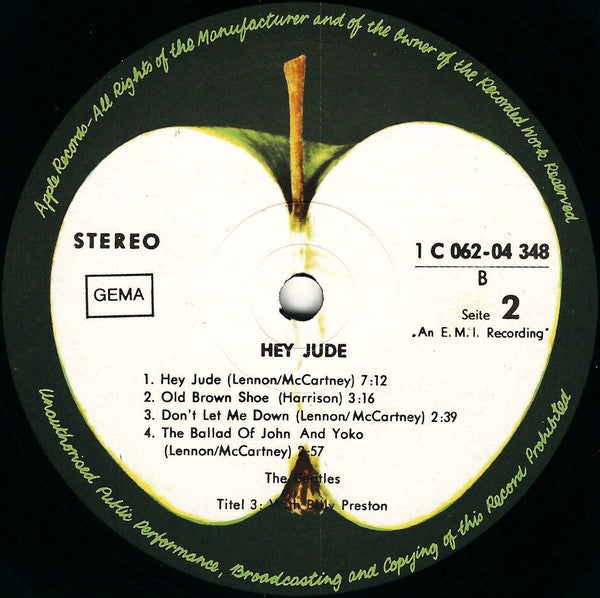 The Beatles : Hey Jude (LP, Comp, RE)
