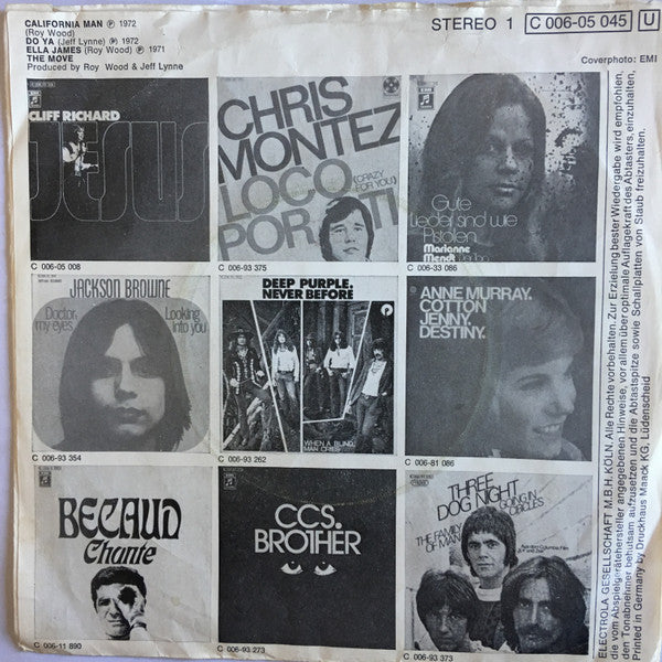 The Move : California Man (7")
