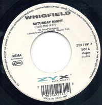 Whigfield : Saturday Night (7")