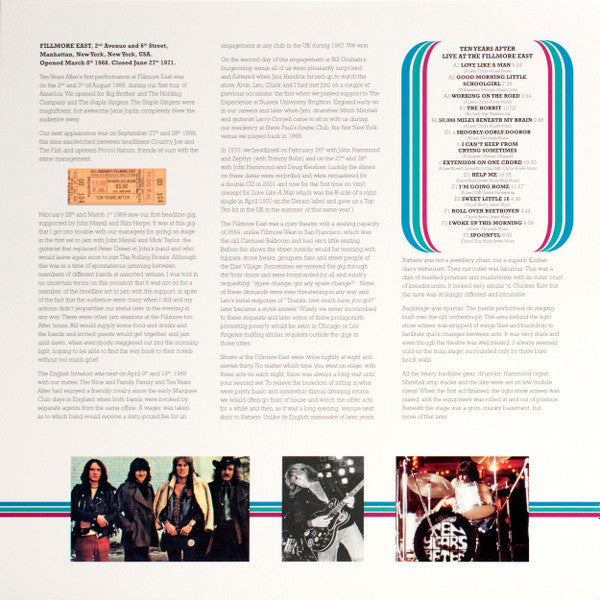 Ten Years After : Live At The Fillmore East 1970 (3xLP, Album, RE, RM)