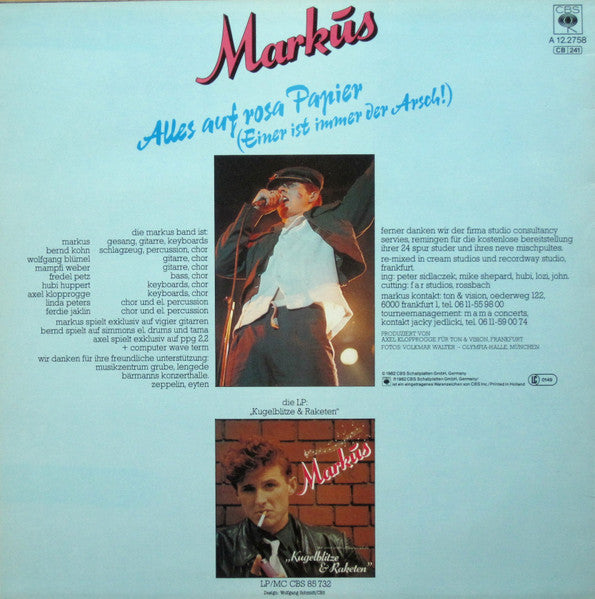 Markus (6) : Schön Sind Wir Sowieso (12", Maxi)