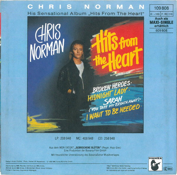 Chris Norman : Broken Heroes (7", Single)