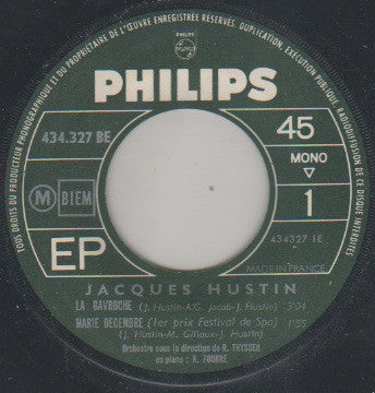 Jacques Hustin : La Gavroche (7", EP, Mono)