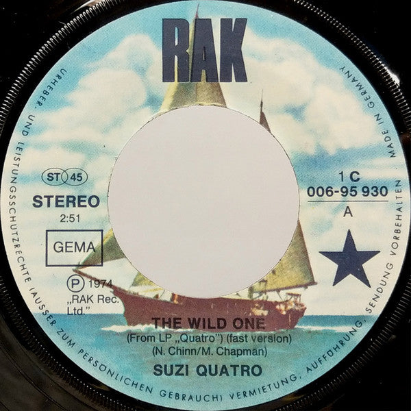 Suzi Quatro : The Wild One (7", Single)
