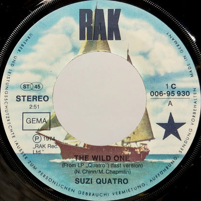 Suzi Quatro : The Wild One (7", Single)