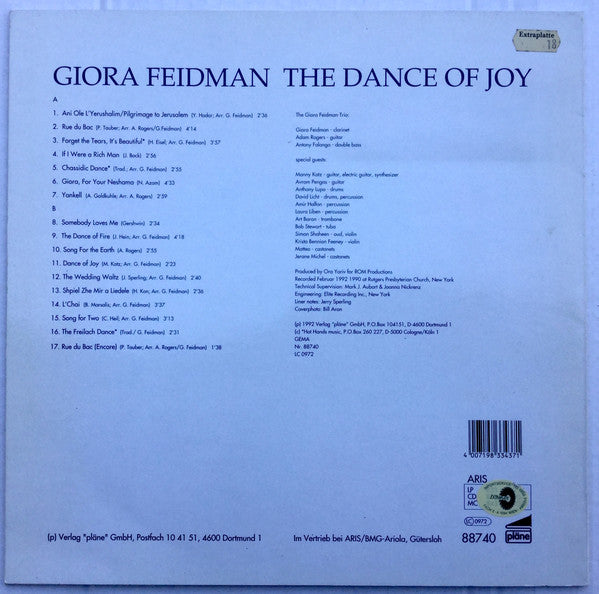 Giora Feidman : The Dance Of Joy (LP)