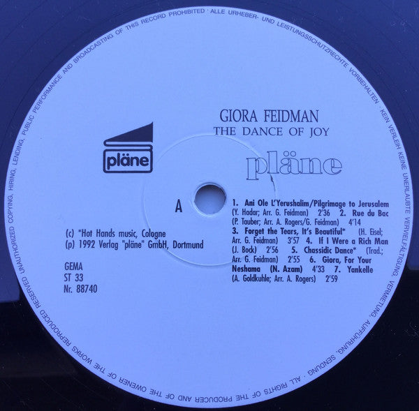 Giora Feidman : The Dance Of Joy (LP)