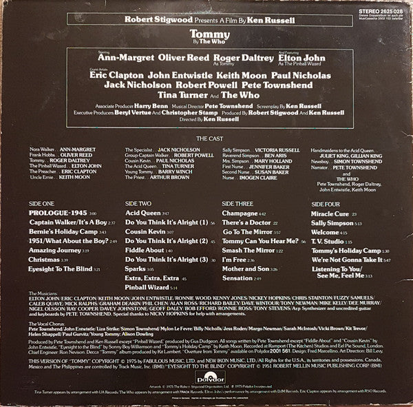 Various : Tommy (Original Soundtrack Recording) (2xLP, Album, RE, Gat)