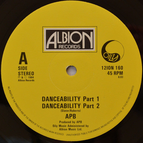 Apb (2) : Danceability (12", EP)