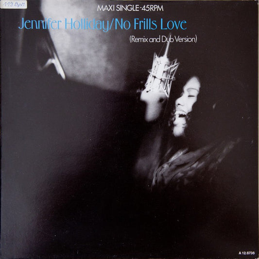 Jennifer Holliday : No Frills Love (Remix And Dub Version) (12", Maxi)