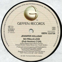 Jennifer Holliday : No Frills Love (Remix And Dub Version) (12", Maxi)