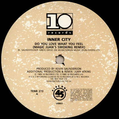 Inner City : Do You Love What You Feel (12", Ltd, Num, Gat)