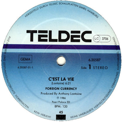 Foreign Currency : C'est La Vie (12", Maxi)