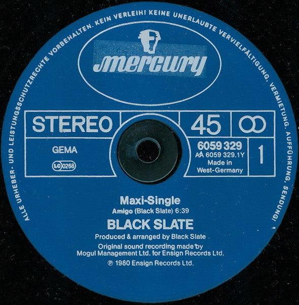 Black Slate : Amigo / Black Slate Rock (12", Maxi)