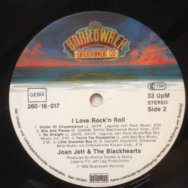 Joan Jett & The Blackhearts : I Love Rock'n Roll (LP, Album)