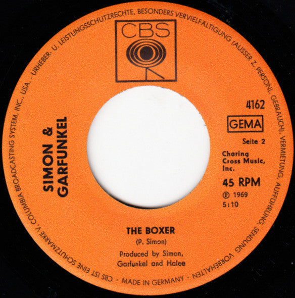 Simon & Garfunkel : Baby Driver / The Boxer (7", Single)