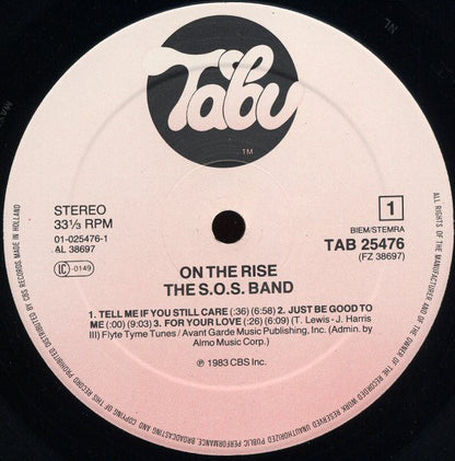 The S.O.S. Band : On The Rise (LP, Album)