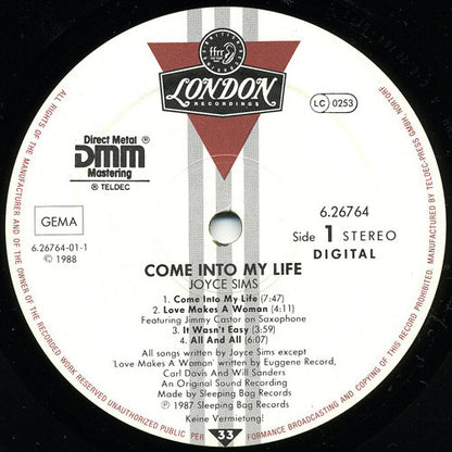 Joyce Sims : Come Into My Life (LP, Album)