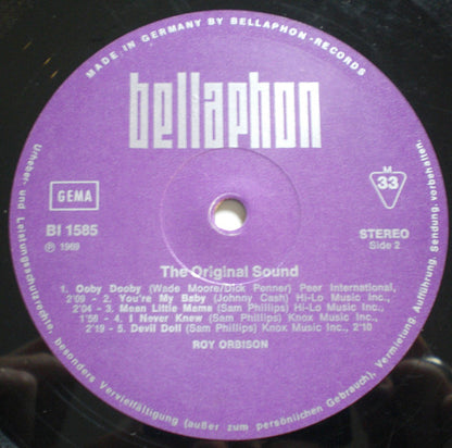 Roy Orbison : The Original Sound (LP, Album, Mono, RE)