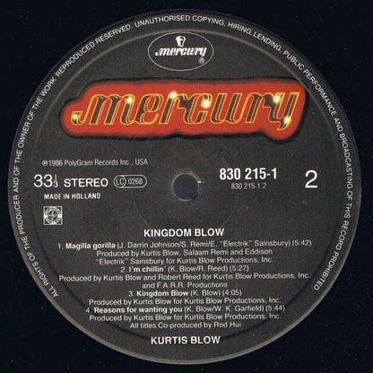 Kurtis Blow : Kingdom Blow (LP, Album)
