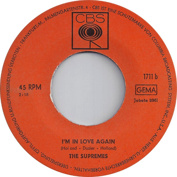 The Supremes : Stop! In The Name Of Love (7", Single)
